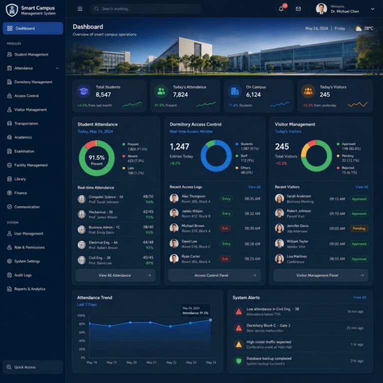 Smart Campus AI Management Dashboard