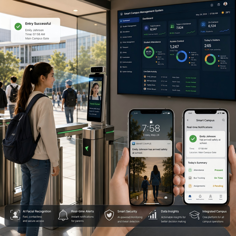 AI Smart Campus Parent-School Connectivity System