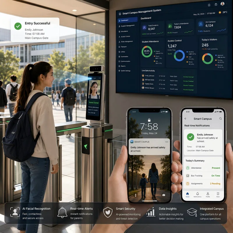 AI Smart Campus Parent-School Connectivity System