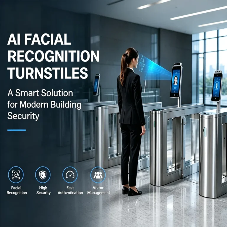 Smart speed gate systems with pedestrian access control solution for modern buildings