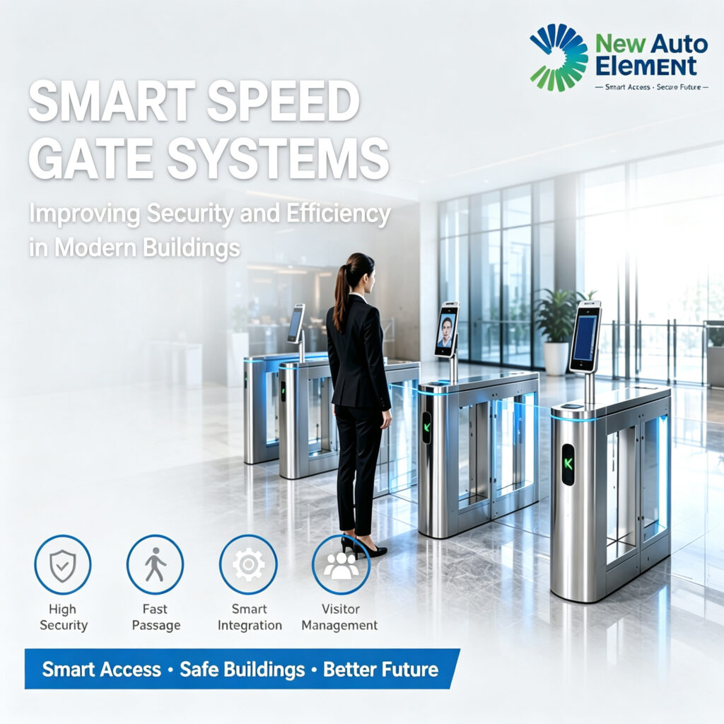 Smart speed gate systems with pedestrian access control solution for modern buildings