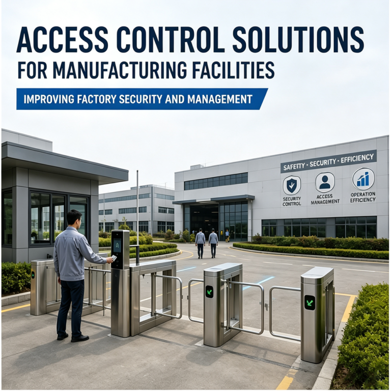 Access control solutions for manufacturing facilities with RFID turnstiles