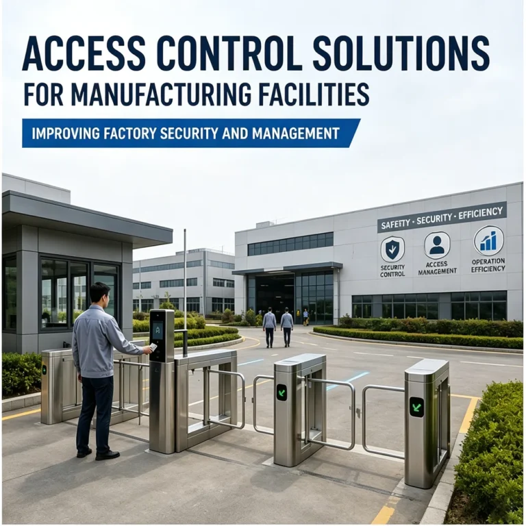 Access control solutions for manufacturing facilities with RFID turnstiles