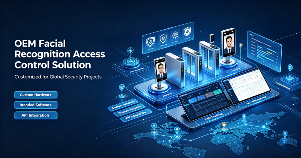 OEM facial recognition access control solution customized for global security projects