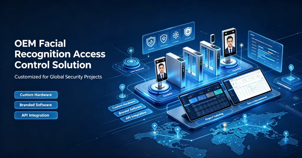 OEM facial recognition access control solution customized for global security projects