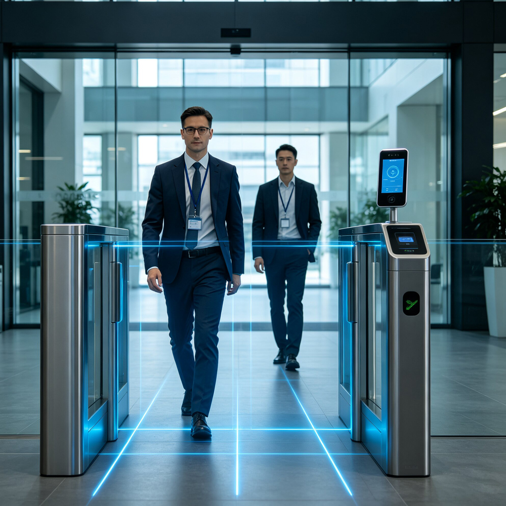 Turnstile anti-tailgating technology for preventing unauthorized pedestrian entry
