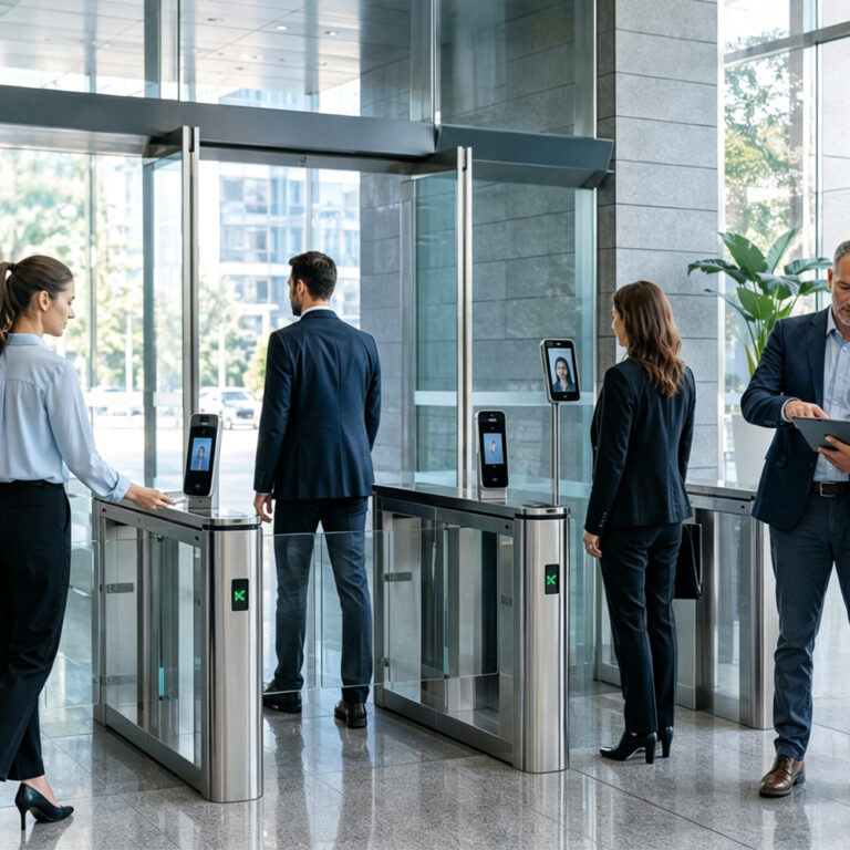 Turnstile controller connecting access control hardware and smart security systems