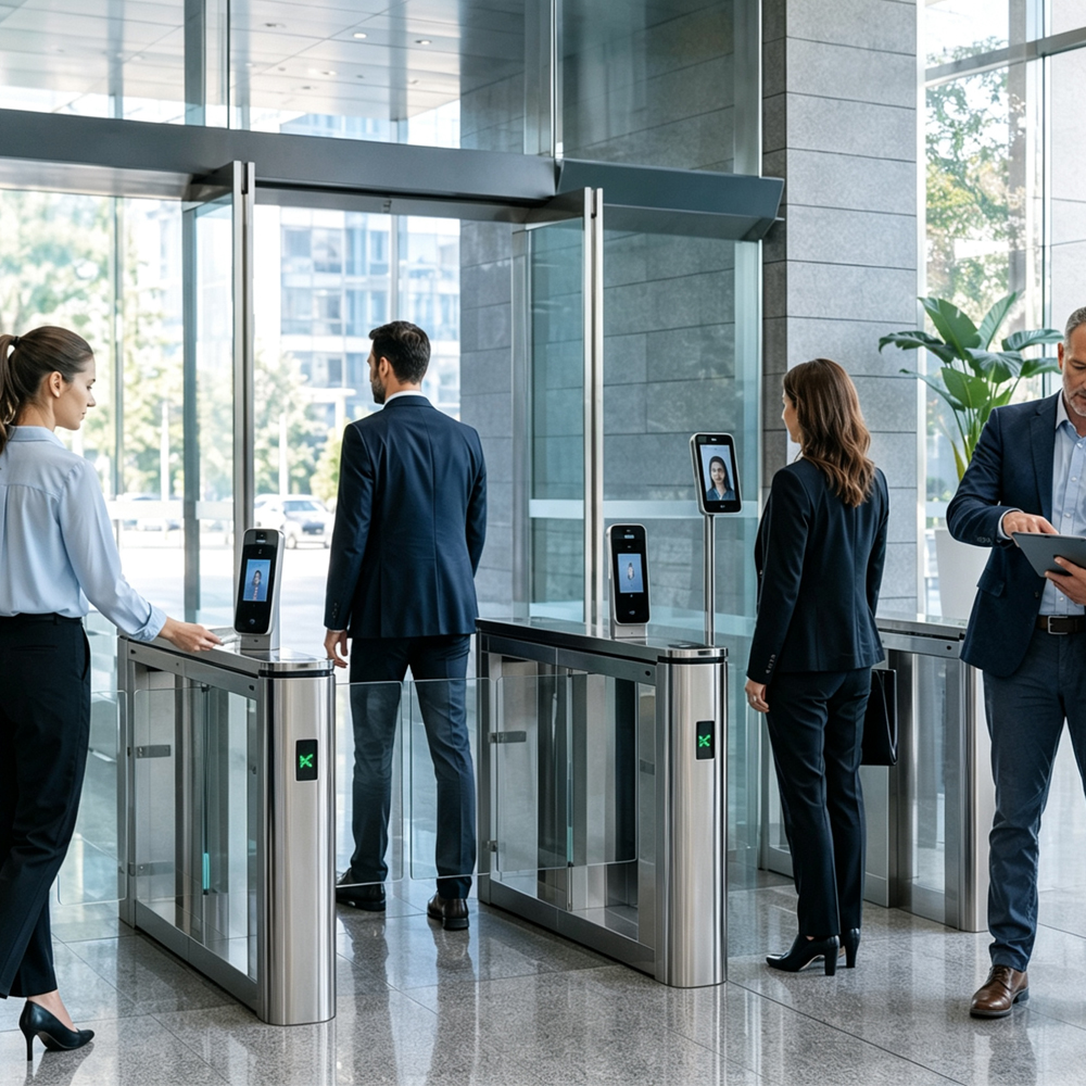 Turnstile controller connecting access control hardware and smart security systems
