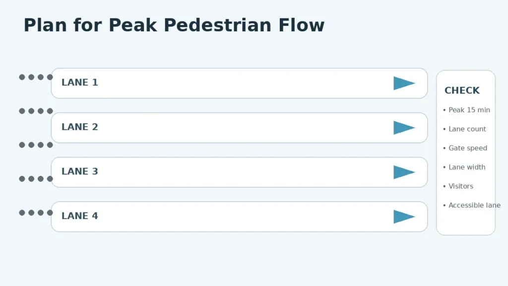 Office Entrance Pedestrian Flow Planning